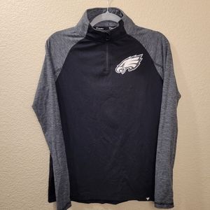 Fanatics Pro Line Philadelphia Eagles 1/4 Zip Size Small